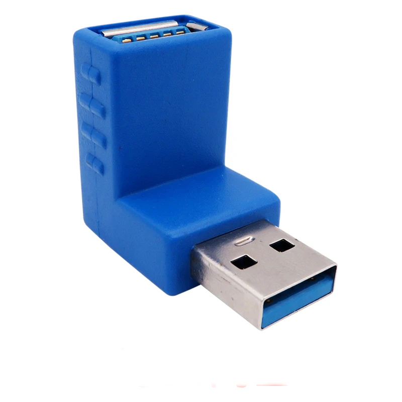 90 Degree Left Right up down Angled USB 3.0 A Male To Female Adapter Connector For Laptop PC Computer  Drop ship