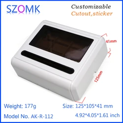 1Piece 125*103*38mm szomk electrical instrument housing plastic LCD enclosure junction box new arrival plastic project box