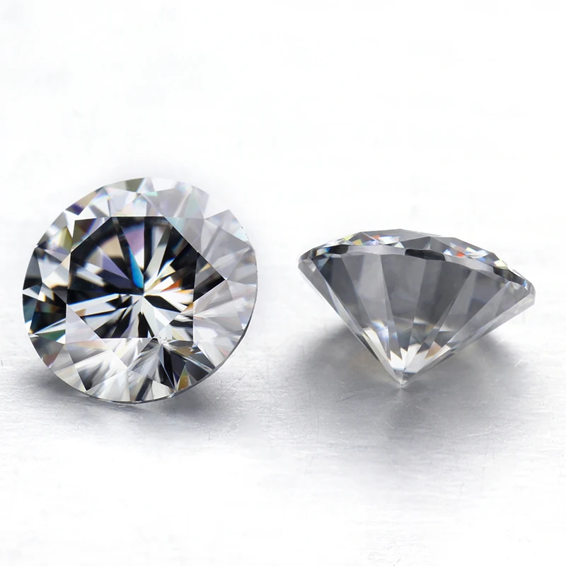 

Grey Color Round Brilliant Cut 0.8ct-6cts 6.0mm-12mm Moissanite Loose Stones For Jewelry Making Tested Positive