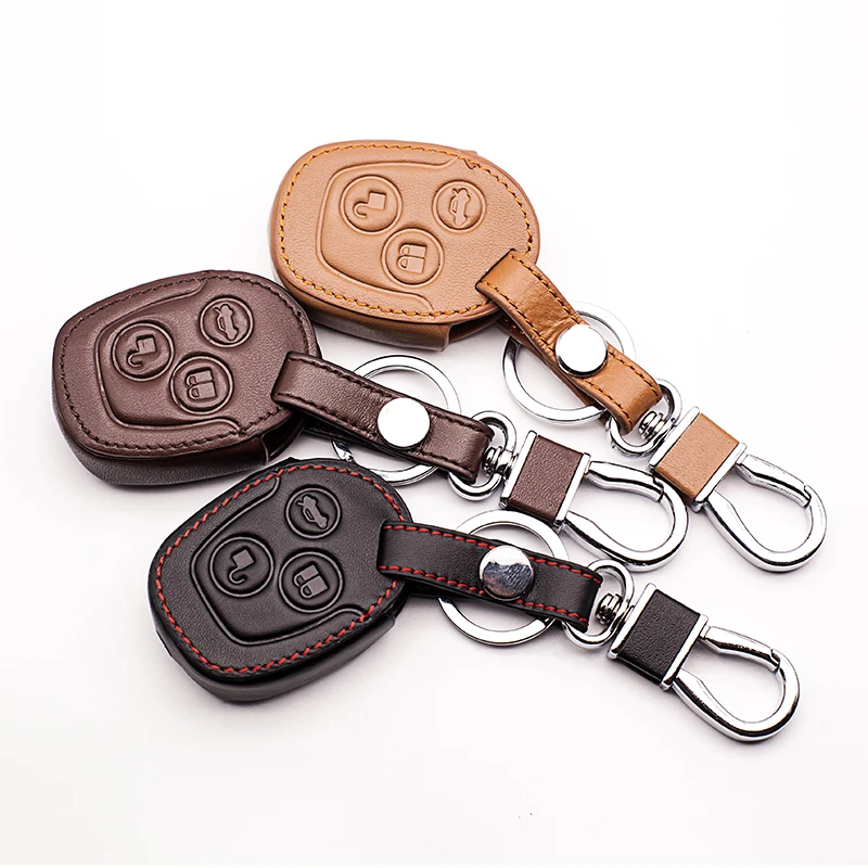 Leather Car Key Cover For Ford Mondeo Carnival Focus C-Max KA GALAXY3 Button Keyboard Cover Remote Control Box case starline a91
