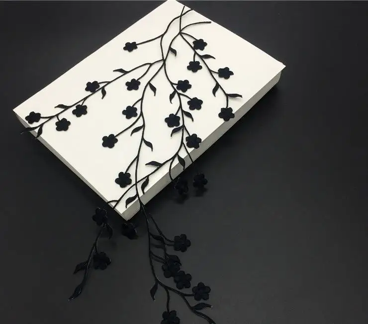 1 Stück Spitze Patch DIY Gold Silber Pflaumen blüte Stickerei Blumen applikation Stoff Aufkleber Kleidung Hochzeits dekoration ironisch – Detail 30