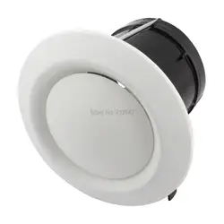 Brida de cubierta de ventilación de salida de rejilla de ventilación redonda, diámetro de montaje de 75mm, tipo de disco ajustable