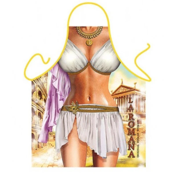Funny Kitchen Aprons Sleeveless Men Women Sexy Apron For Women Kitchen Cartoon Pattern Cocina Tablier Cooking Baking CWQ024