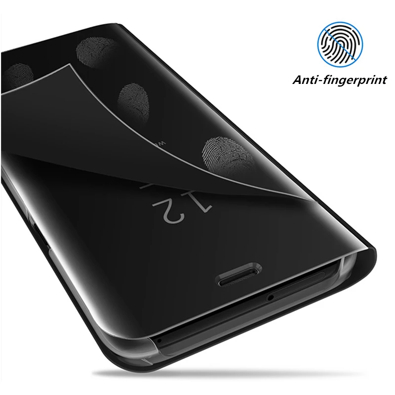 Smart APP Luxury Mirror View Flip Case For Samsung Galaxy S24 S23 S22 S21 S20 Ultra S10 S9 S8 Plus Note 20 10 9 Magnetic Cover