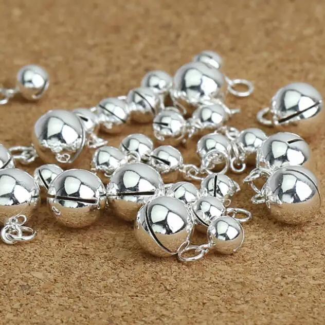 

100% 925 Silver Bell Charm Vintage Silver Bracelet Charm DIY Jewelry Charm Small Bell Pendant