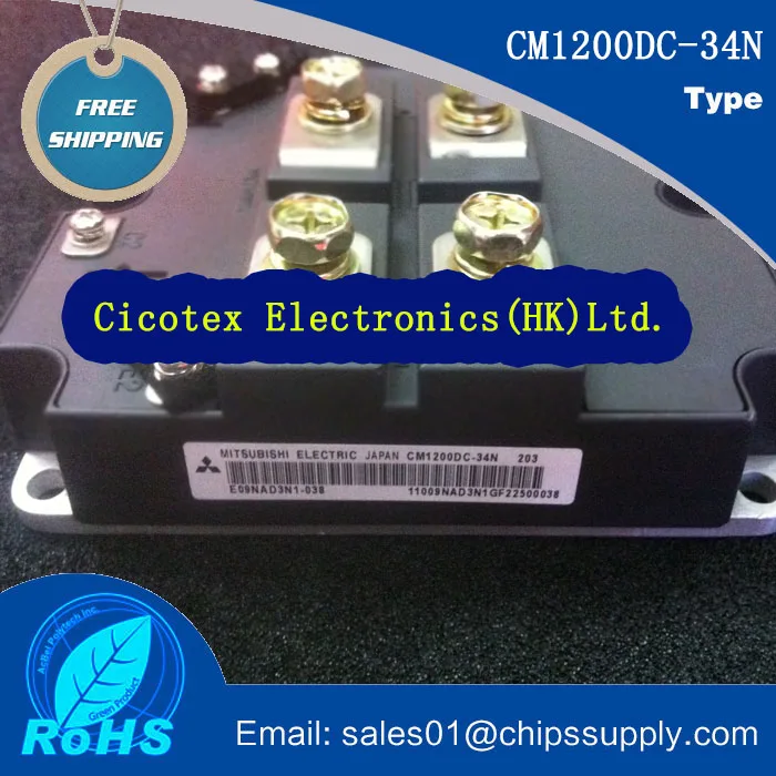 

CM1200DC-34N IGBT 1200A 1700V CM1200DC34N IC GATE DRVR HALF-BRIDGE MODULE CM1200DC-34 N CM1200 DC-34N CM 1200DC-34N 1200DC34