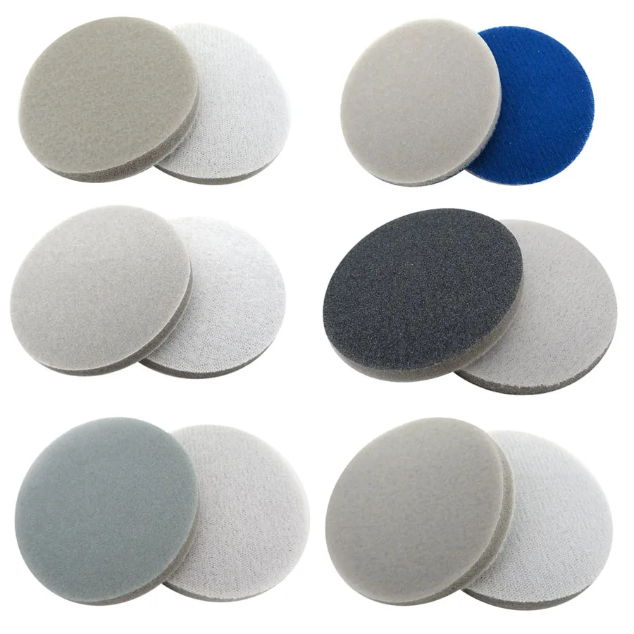 

1" 1.2" 2" 3" 4" 5" 6" Spong Foam Sandpaper Disc 300-3000 Grit Hook Loop Polishing Sanding Paper Self-sticking Abrasive Tools