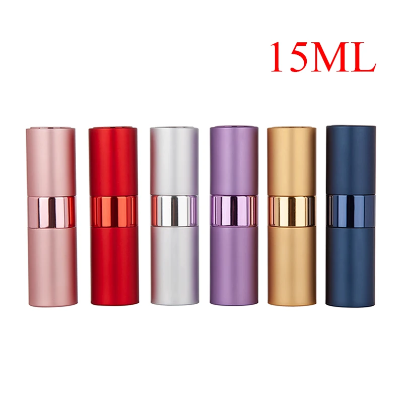 1Pc High quality 15ML Portable Mini Aluminum Refillable Spray Perfume Bottle Empty Cosmetic Containers Atomizer For Traveler