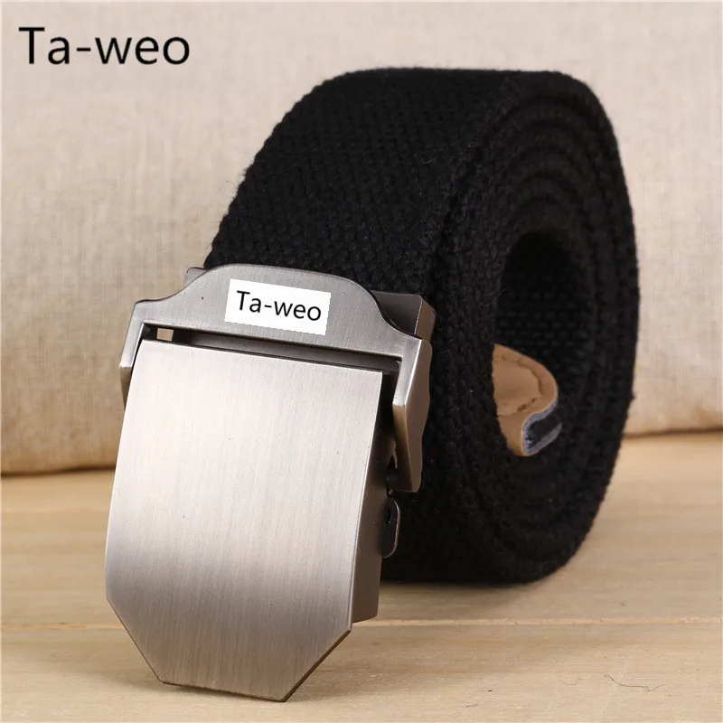 2017 New Sale Casual Thicken Men Canvas Belts, Military Knitted Fabric Belt Good Quality, Army Tactical Belt Strap 120 cm