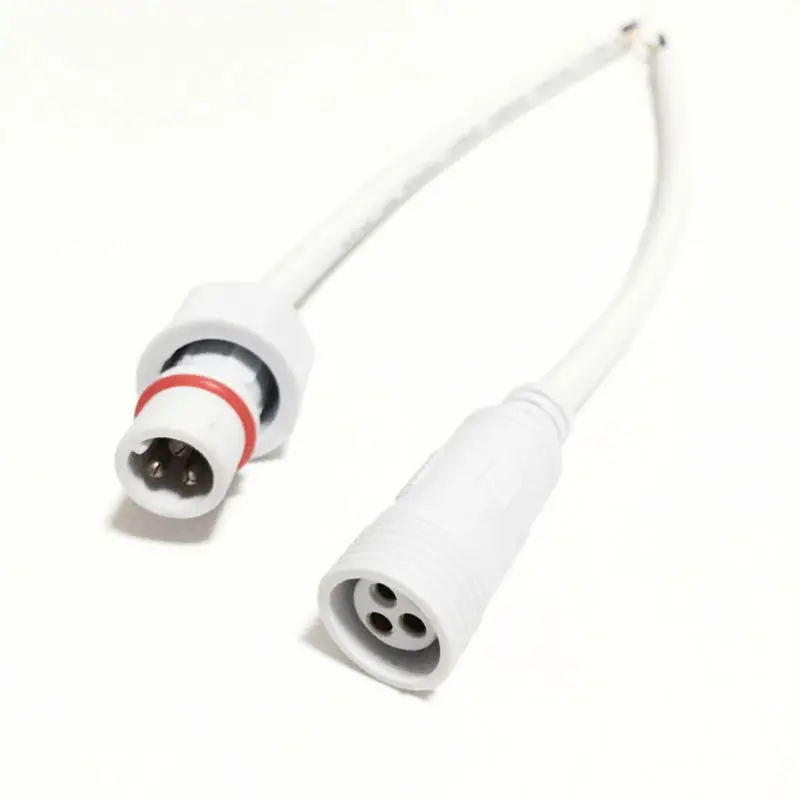 10 Pairs Mannelijke Vrouwelijke Plug Wit Waterdichte LED Connector 2pin 3pin 4pin Met IP68 40 cm 0.5 (mm2) kabel Voor LED Strip Verlichting