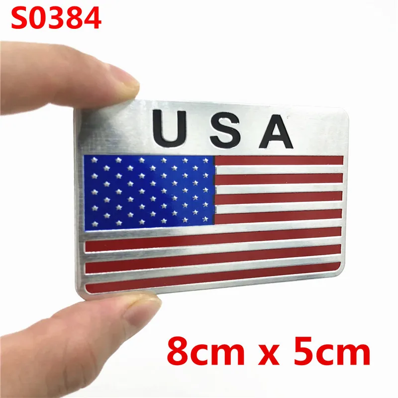 Car Styling Auto USA Sticker 3D American Flag Badge Emblem Decal Decoration For Ford Cadillac Dodge Ram Toyota Honda