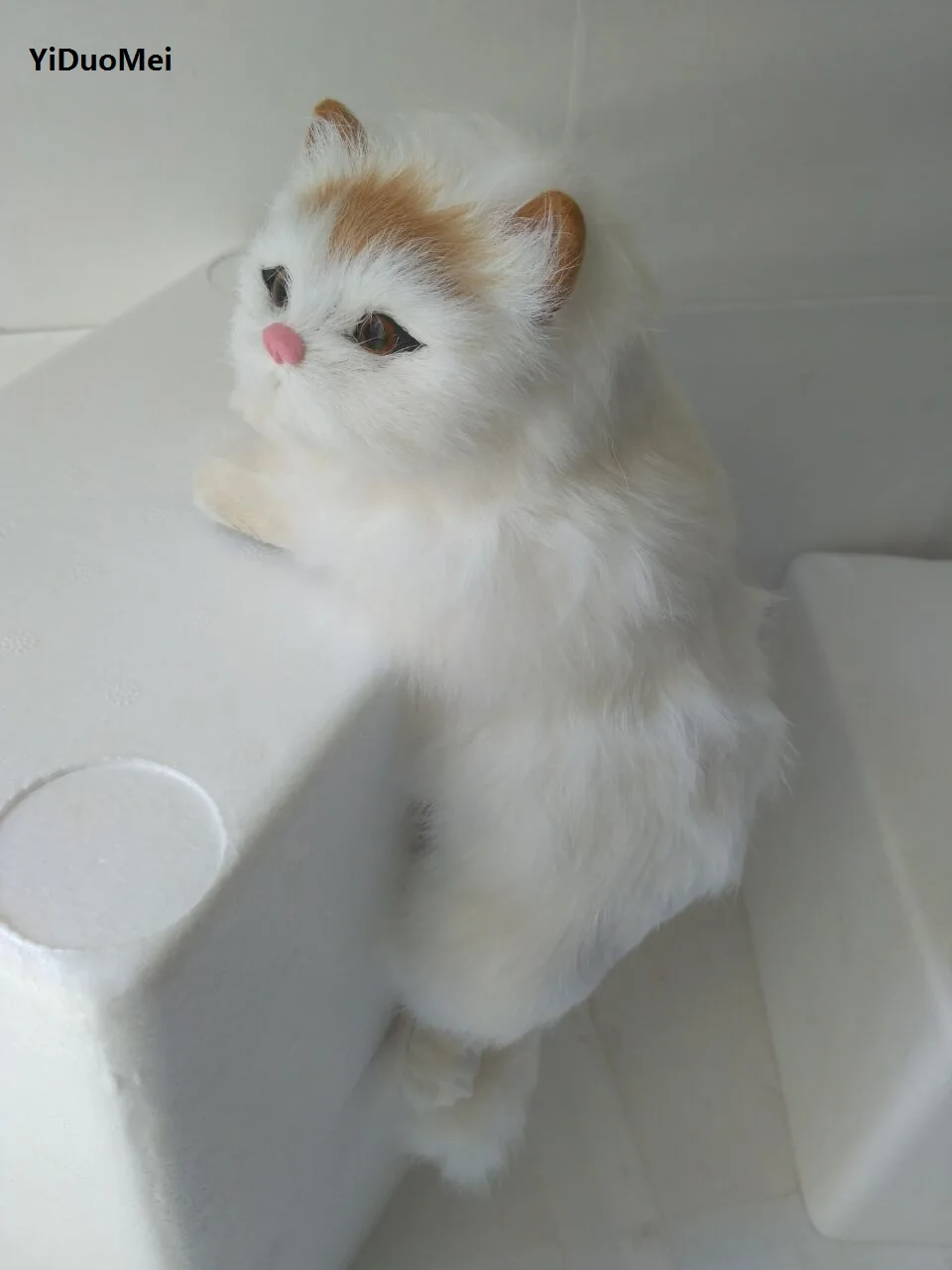 artificial cat model,plastic&furs right pose cat 30x13x12cm handicraft ornament home decoration gift a1928