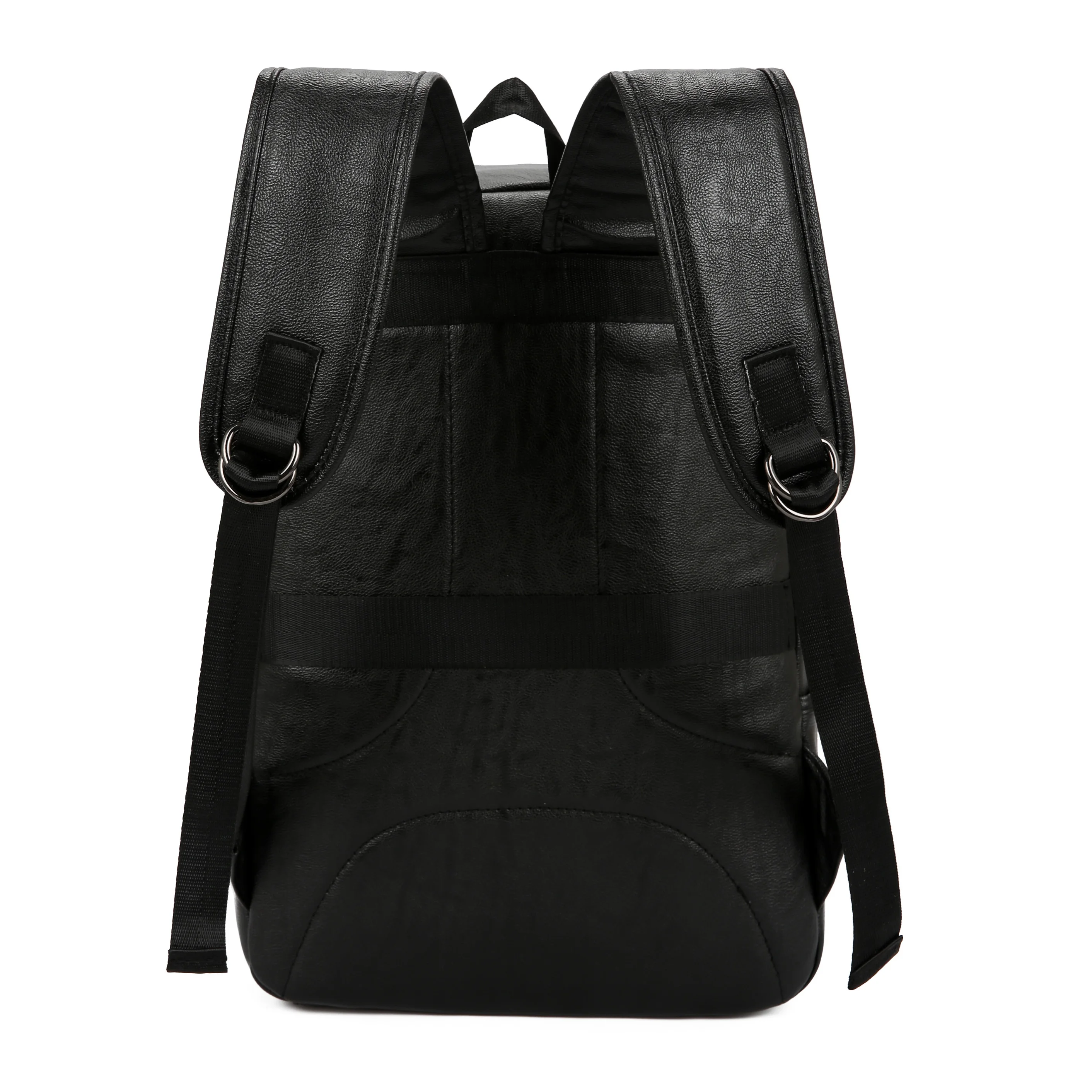 Large Capacity Leather Backpack High Quality Simple Male Bag Business Men Solid Vintage Casual Youth Leisure Travel Bags