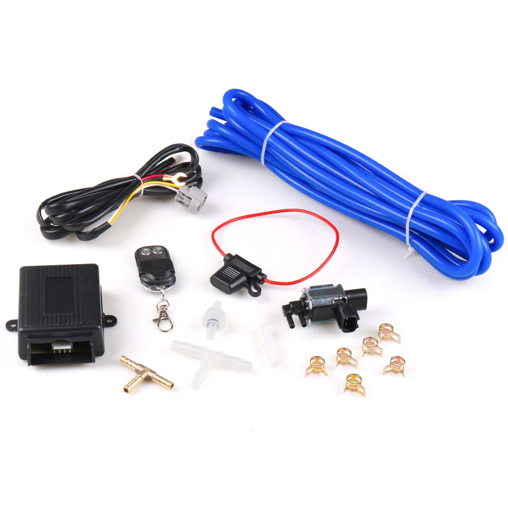 Car Vacuum Exhaust Cutout Valve Close style Wireless Remote Controller Set 2'' 51MM/2.5''63MM/ 3'' 76MM