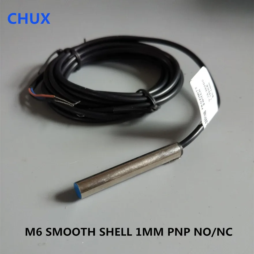 

CHUX Cylinder Inductive Proximity Sensor PNP M6 Flush Type NO/ NC LJ6 IM6-1-DPA/PB 1mm Detect Distance Motion Approach Sensor Sw