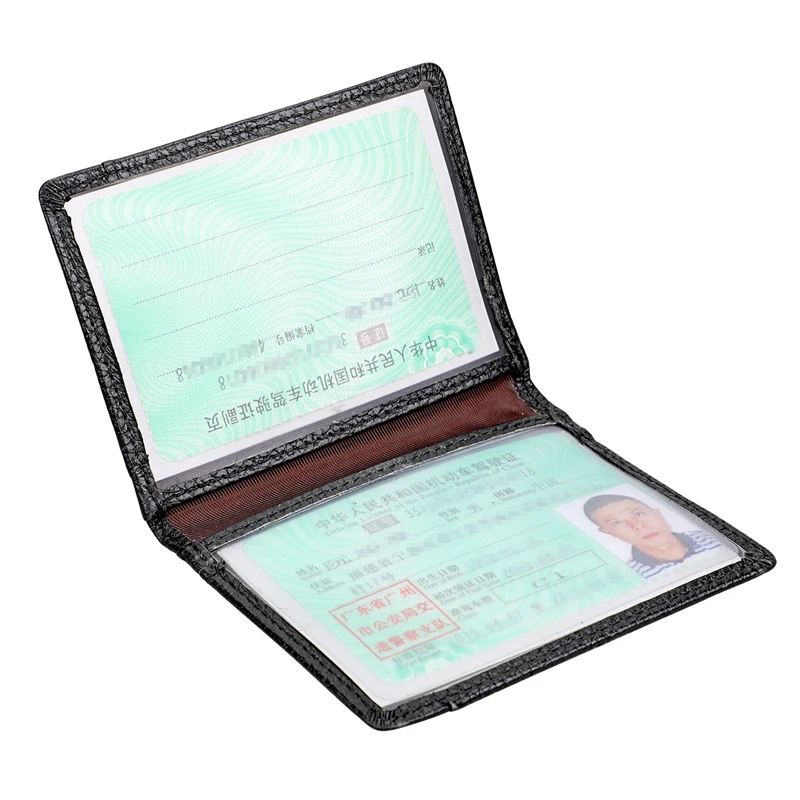 Driver License Cover Genuine Leather Business Card Holder Ultra-thin Cardholder for Auto Document Driver\'s License ID Card Case