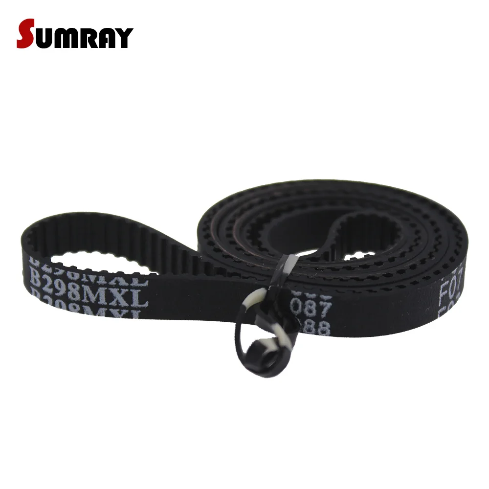 Transmission Belt MXL Type 224/228/232/236/238/240/244/248/250/252/254 Length Gear Belt 6/10mm Width Tooth Belt for CNC Machine