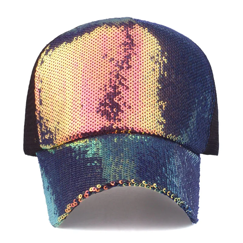 [YARBUU] 2019 new fashion Sequined baseball cap high quality Brand Unisex net cap Men and women Summer sunscreen casquette hat