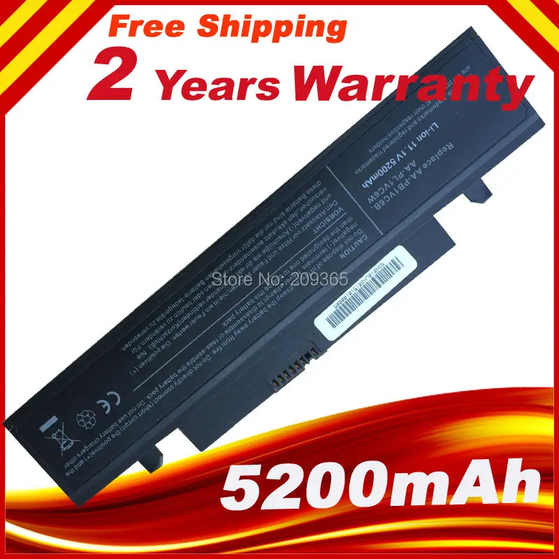 Battery for Samsung N210 N218 N220 NP-Q328 AA-PB1VC6B AA-PB1VC6W AA-PL1VC6W/E