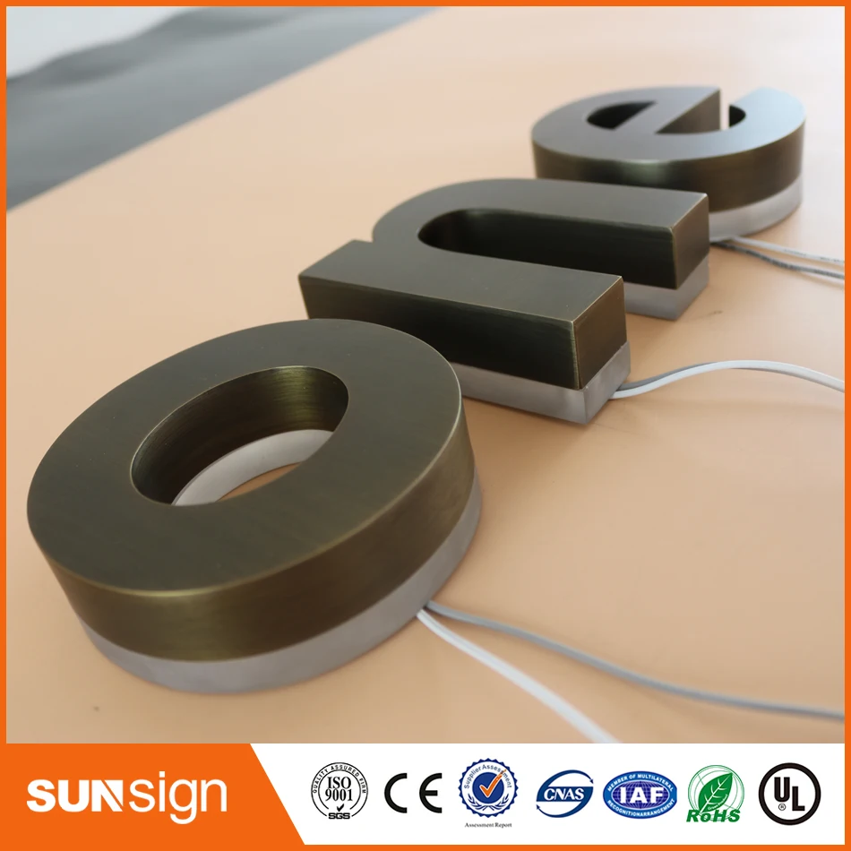 Para eua e canadá mercado led letras retroiluminadas