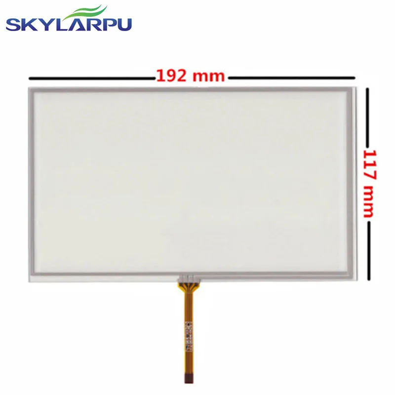 

New 8''inch Touch Screen 192mm*116mm Car DVD Resistance Handwritten Touch Panel Digitizer Screen Glass Repair Free Shipping