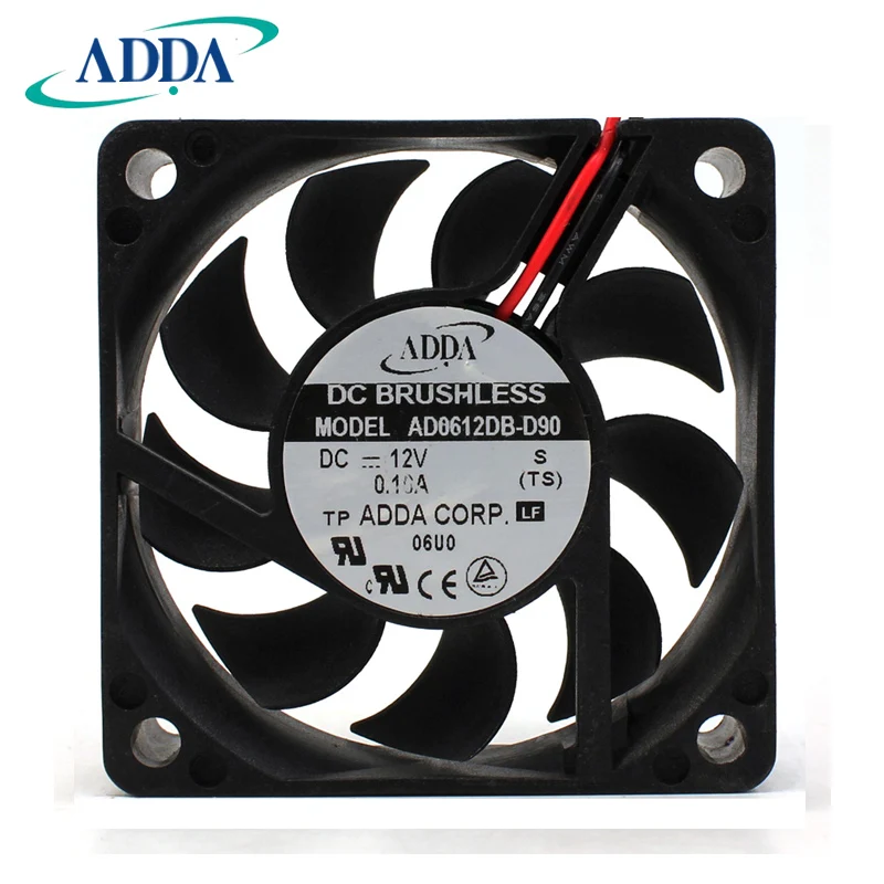 

Новый ADDA AD0612DB-D90 6015 12V 0.10A 6 см вентилятор охлаждения