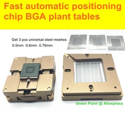 New Fast Automatic Positioning Chip BGA Plant Tables Universal Steel Plant Tin Solder Ball Rework Station BGA Reballing Stencil