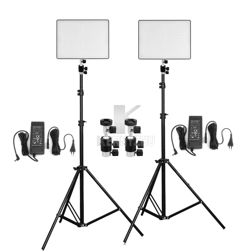 2x Yongnuo YN600 AIR Bi-color Ultra-thin Led Video Light Lighting Kit 3200-5500K YN600AIR for Camera DV Canon Nikon Sony Pentax