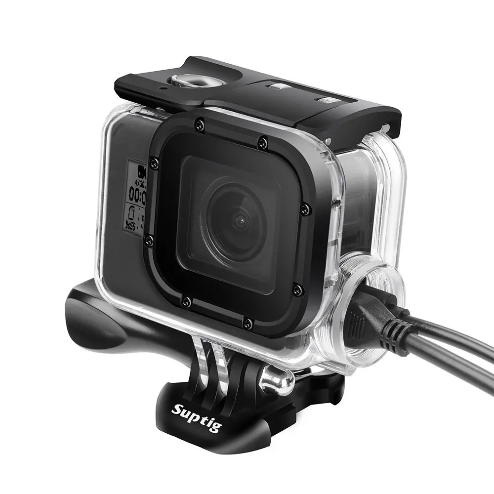 Für GoPro 5 6 7 Unterwasser Lade Wasserdichte Gehäuse Fall Ersatz Schutzhülle für GoPro Hero 6 Hero5 Zubehör