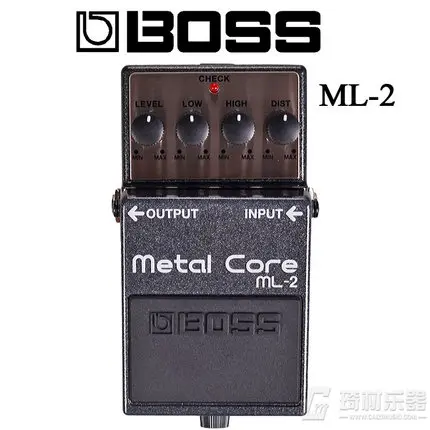 Boss Audio ML-2 Metal Core Distortion Pedal with Low and High settings, Metal Case Construction