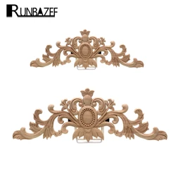 Runbazef Furniture Decorative Wood Carving Door Decals Long Bed White Peihua Tablets Ornaments Mini Crossbow Vintage Home Decor