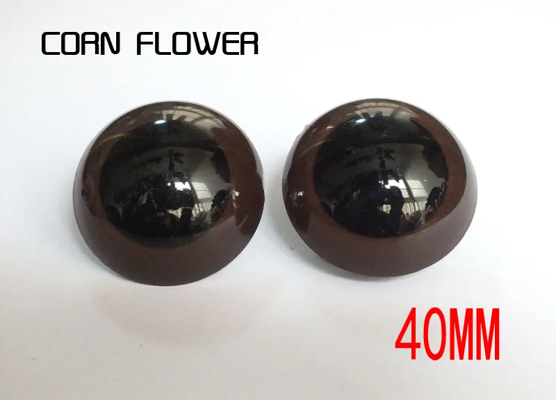 20pcs/lot 40mm Safety Eyes Brown With Locking Washers For Teddy Bear Doll Animal Puppet Crafts