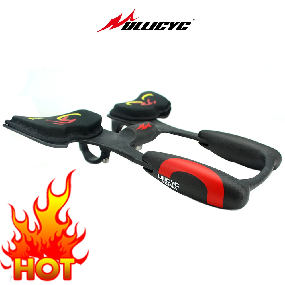 

Ultra-light Superstrong Carbon Fiber Handlebars for Bicycle, Triathlon Arm Rest, 25x22.5x6cm