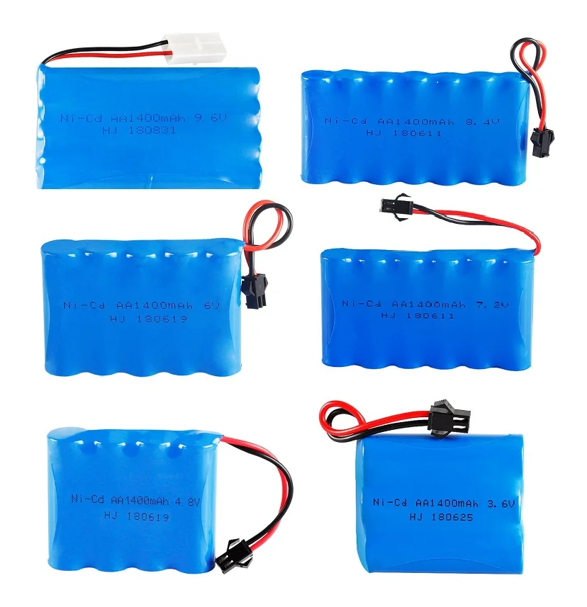 3.6V 4.8V 6V 7.2V 8.4V 9.6V 1400Mah Aa NI-CD Batterij Sm Stekker Voor Elektrisch Speelgoed Afstandsbediening Auto 'S Schip Robot Oplaadbaar