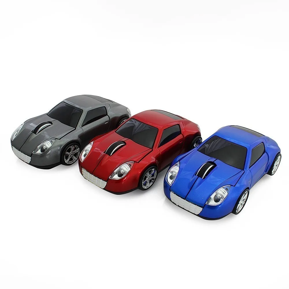 Wireless Computer Mouse Gamer Cool Super Car Shape Mice 1600DPI Optical Gaming Car Mause With USB Receiver For PC Laptop Office