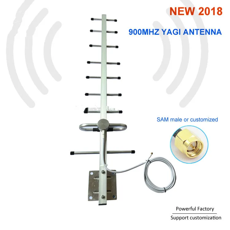 Wireless Single GSM 900Mhz Antenna Outdoor Directive Mobile Yagi Antenna 13DBI