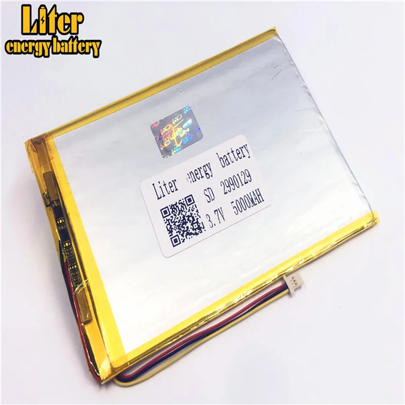 

1.0mm - 3P plug 3.7 V 2990129 3090130 5000mah Tablet PC li-po Battery Rechargeable li-polymer battery