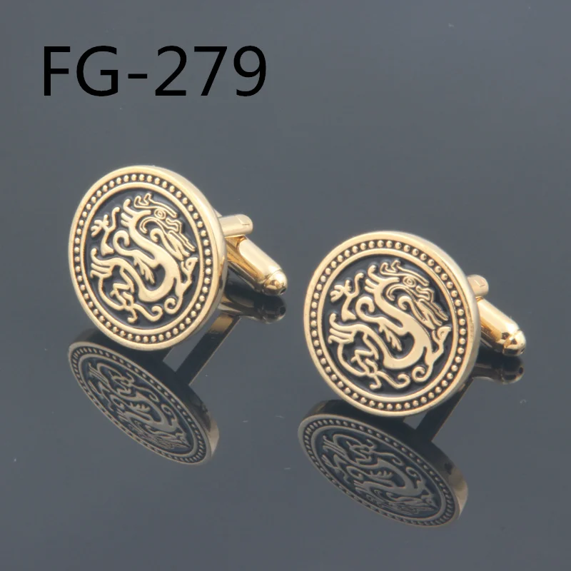 Men's accessories Fashion Cufflinks Free Shipping:High Quality Cufflinks For Men  FIGURE  2018Cuff Links dragon Wholesales