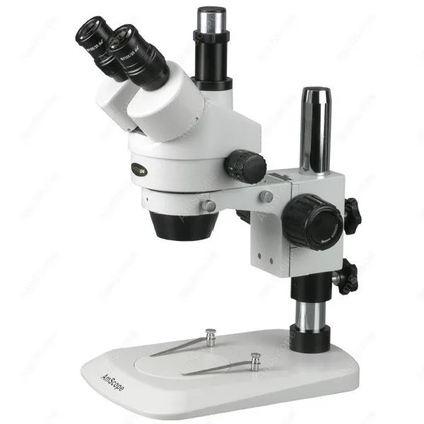 Industrial Inspection Zoom Stereo Microscope--AmScope Supplies 7X-45X Trinocular Industrial Inspection Zoom Stereo Microscope