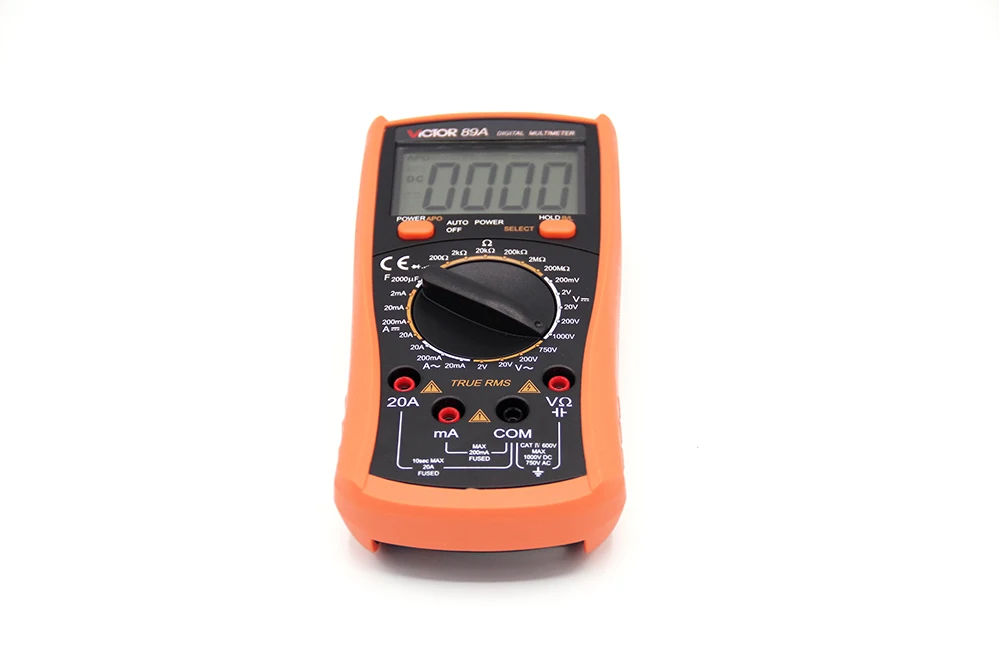 VICTOR VC89A VC89B 3 1/2 Digital Multimeter True RMS Multi-Function Electrician Automatic Burn-Proof High Precision Meter