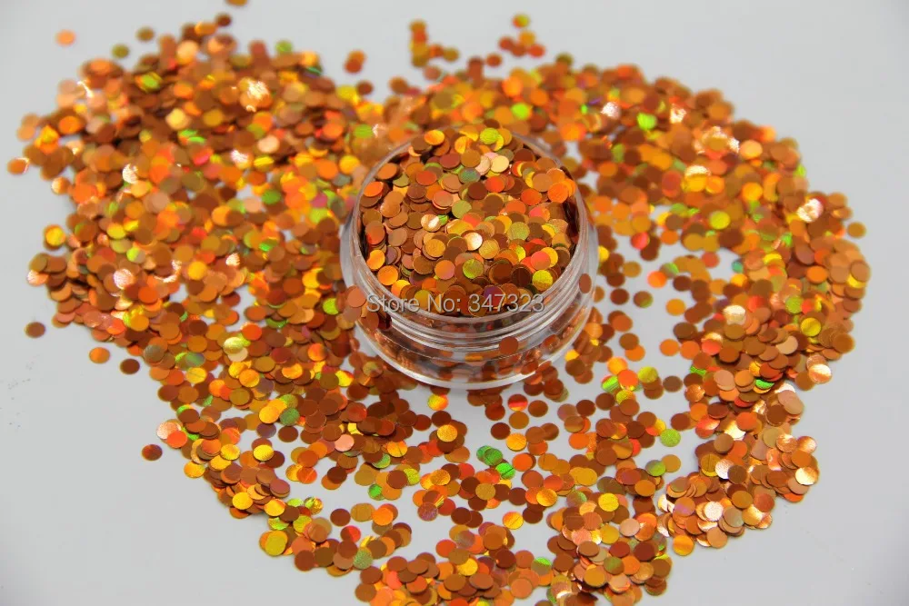 12 holographic Circle Disco Dot shape sequins paillette for nail decoration and other art DIY decora Size : 3MM