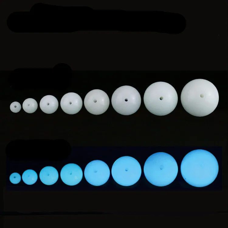 10pcs Night Luminous Glowing Beads Iceland Crystal Light Gem Stone Beads For Necklace Pendants DIY Jewelry Making Accessories