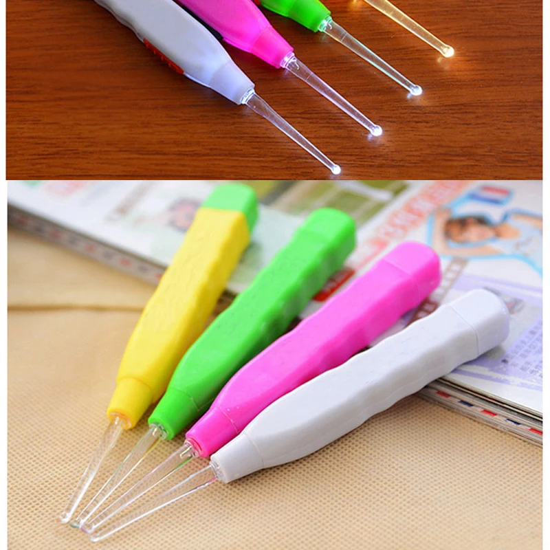 Baby Children Caring Ear Syringe Tools Light Up Ear Pick Cleaners Equipment Family Supplies Daily Necessities