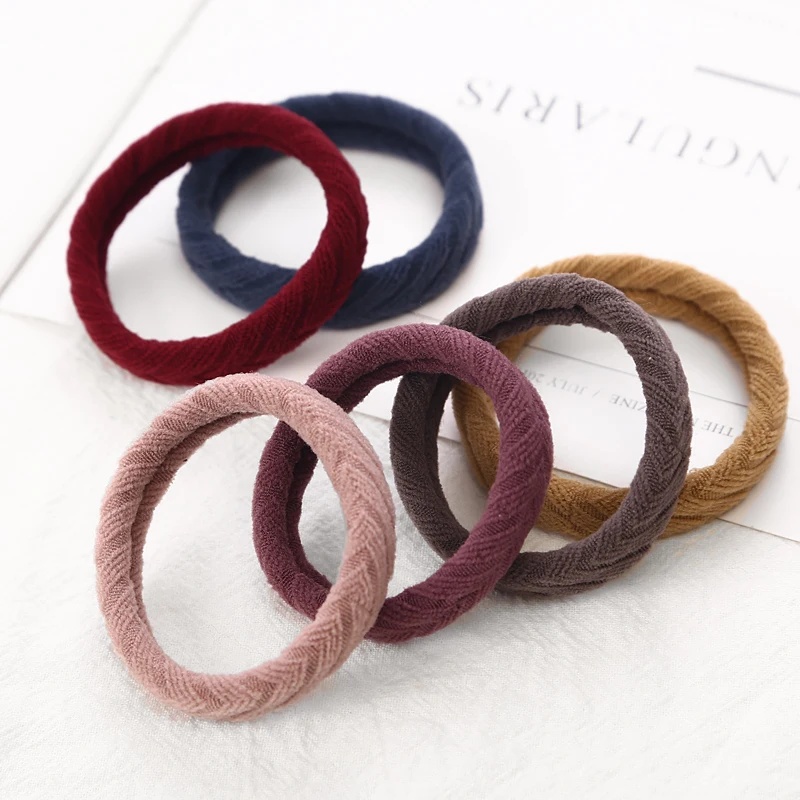 New 10PCS Women Girls Simple Basic Elastic Hair Bands Tie Gum Scrunchie Ponytail Holder Rubber Bands Fashion Hair Accessories