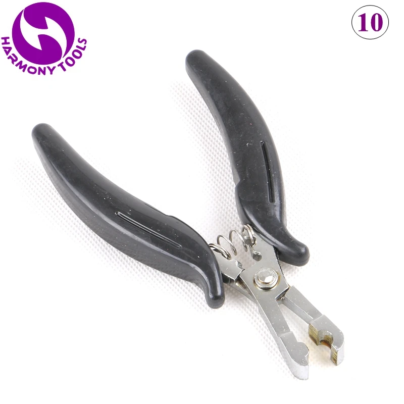 

HARMONY 2 Pieces Black-handle U shape Hair Pliers Clamp for Making U tip Nail tip Hair Extensions (Style 10)