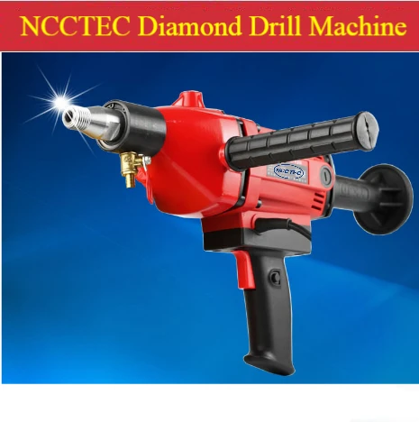 7'' 180mm NCCTEC Diamond Hand-held drilling machine FREE shipping | concrete wall engineering wet core power drill | 2200W 3HP