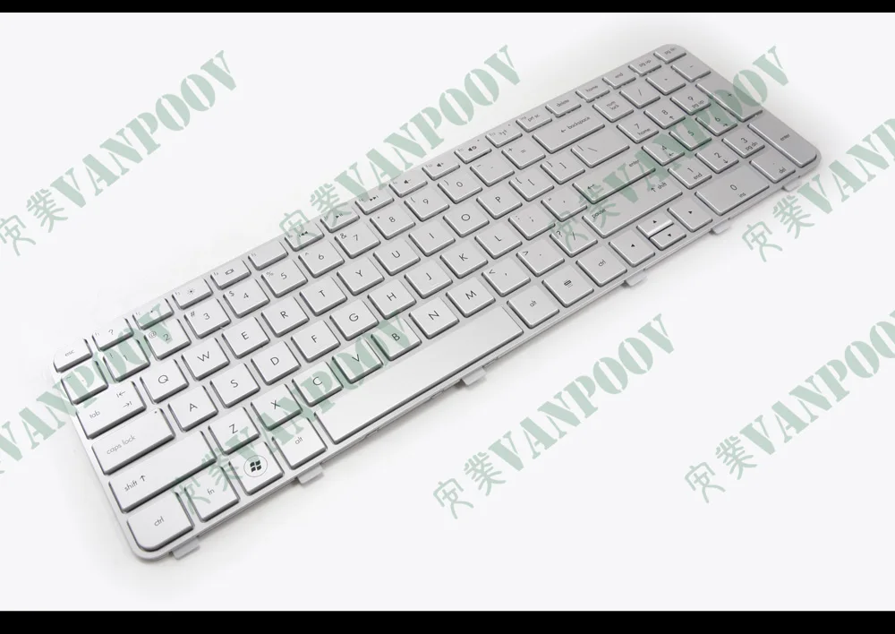 Genuine New US Laptop Keyboard for HP Pavilion DV6 DV6-6000 -6100 -6200 -6090 with Frame Silver 665938-001 640436-001 634139-001