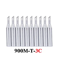 10pcs/lot Solder Iron Tips 900M-T-3C Lead-free Metal Replacement Welding Tip For 936 Soldering Station