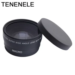 Camera Lens 0.45x 37 43 46 49 52MM Wide Angle Lens with Macro HD Optics Lenses For Canon Nikon Sony Fuji Camera Lens Accessories