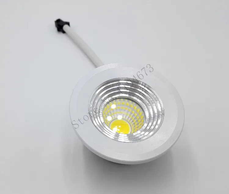 Dimmable Mini LED 5W COB Downlight AC85-265V Jewelry lamp bookcase led ceiling + led driver CE/ROHS